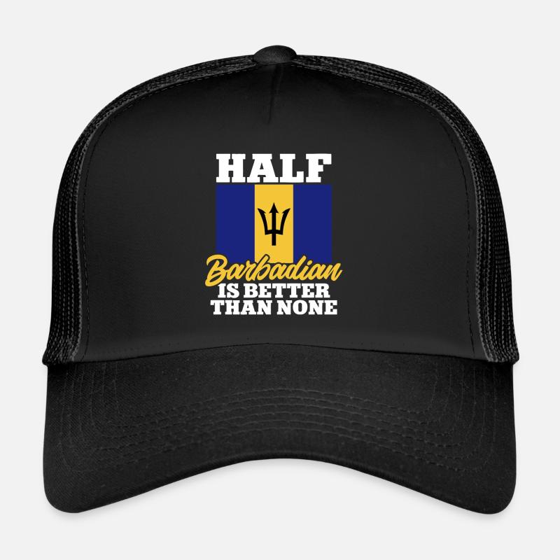 Barbados flag Barbadian bayan - Trucker Cap - black/black