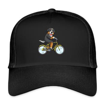 Bouvier Bernois Bouvier Bernois Bicyclette - Casquette trucker  - noir/noir - Devant