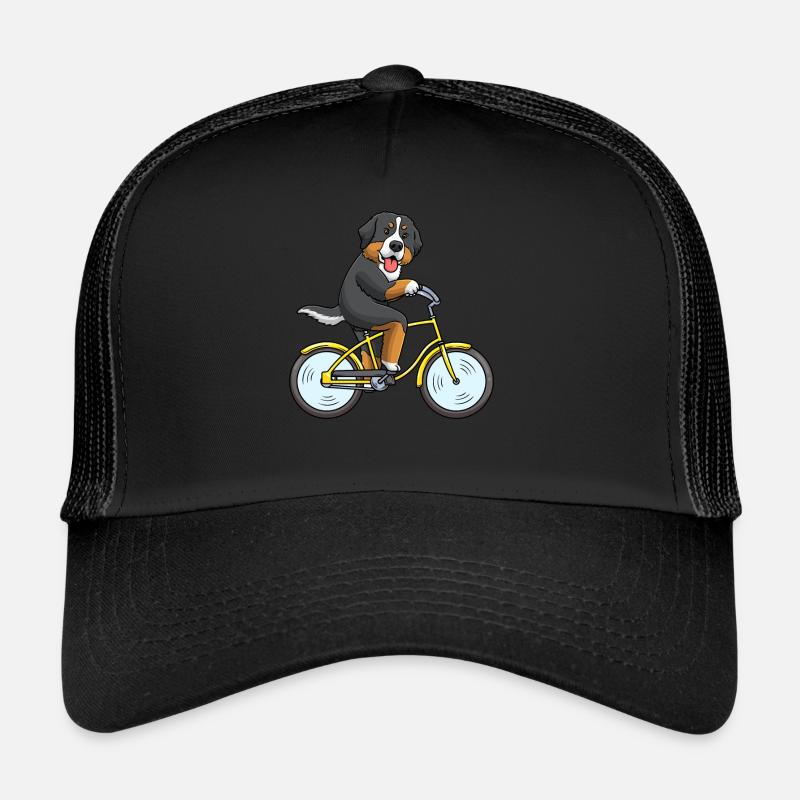 Bouvier Bernois Bouvier Bernois Bicyclette - Casquette trucker  - noir/noir