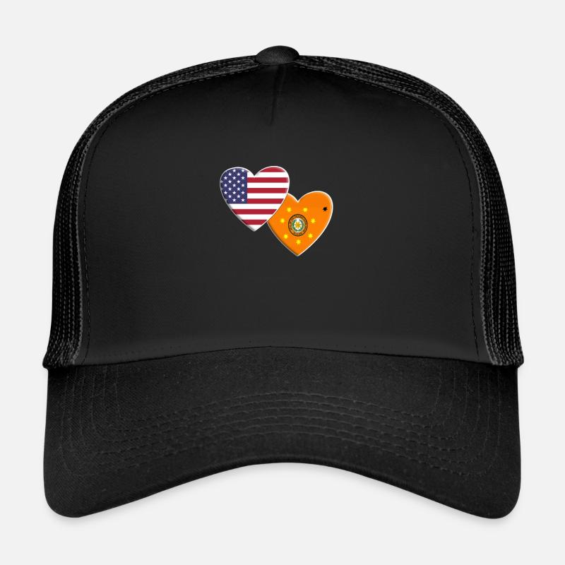 Flagge der amerikanischen Cherokee-Indianer Trucker Cap
