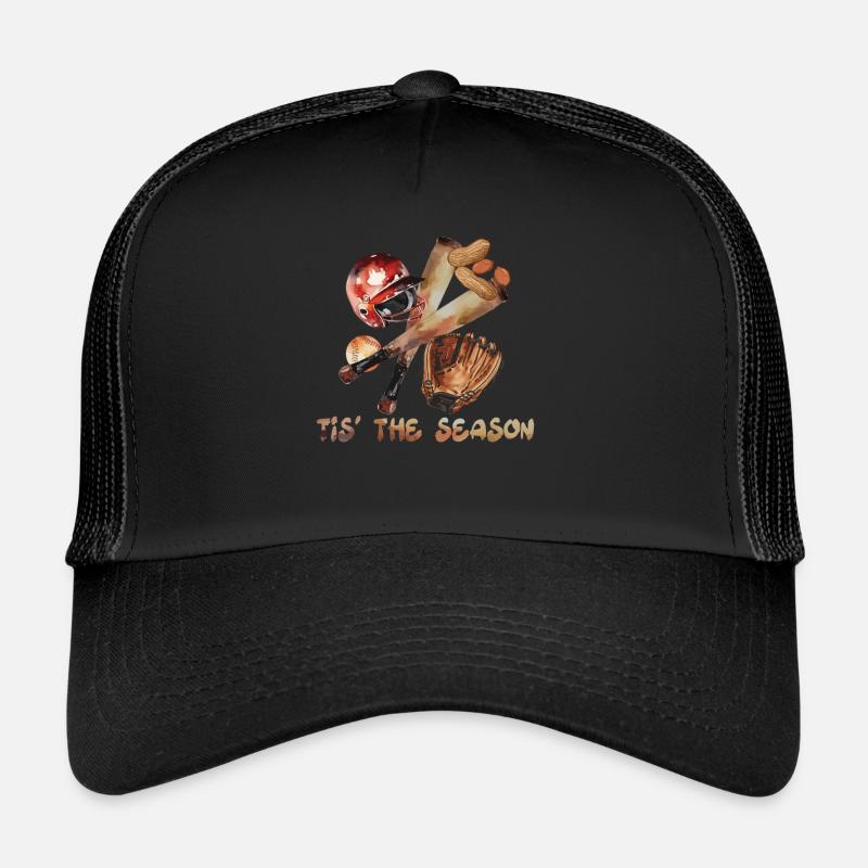 La saison Baseball Peanut Case Casque Casquette trucker 