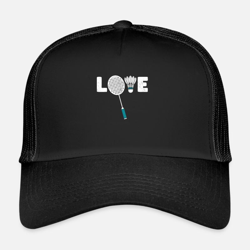 Badminton Love Badminton Shuttlecock Racket Smash Trucker Cap