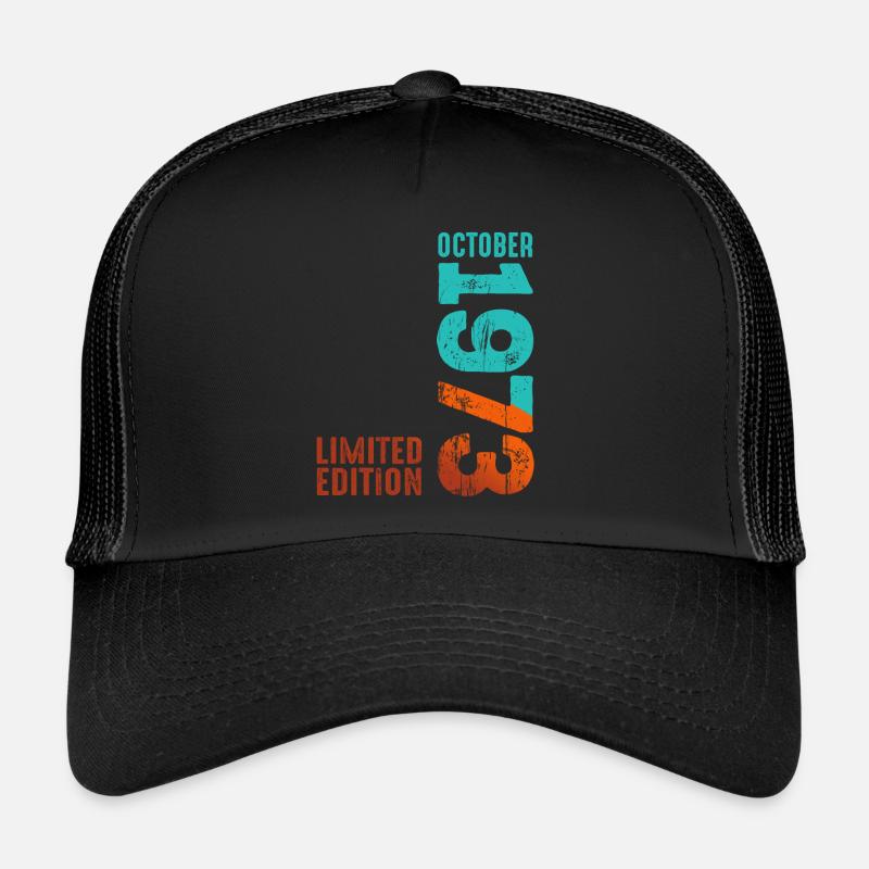 Depuis Octobre 1973 Année 1973 Édition Rétro Casquette trucker 