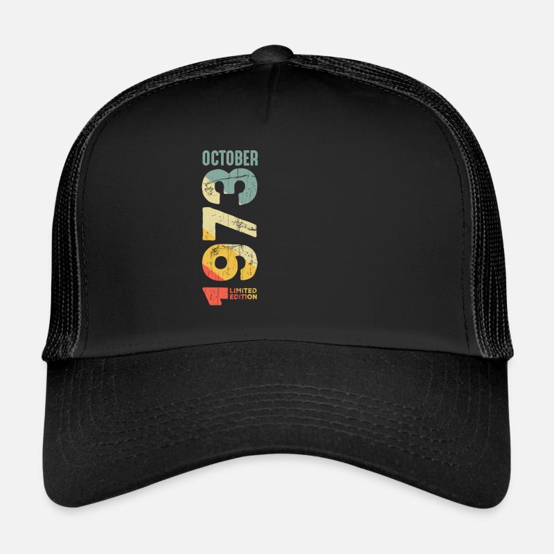 Rétro Octobre 1973 Année 1973 Rétro Millésime 1973 Casquette trucker 