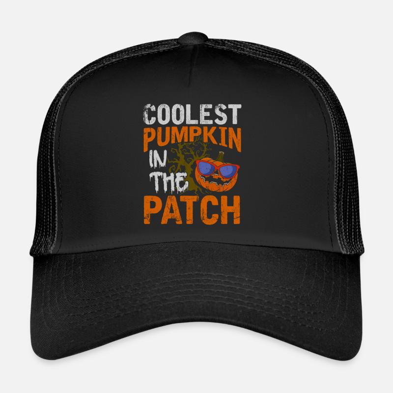 La citrouille la plus cool du patch Halloween Casquette trucker 