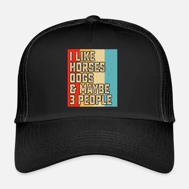Pferde Hunde Trucker Cap