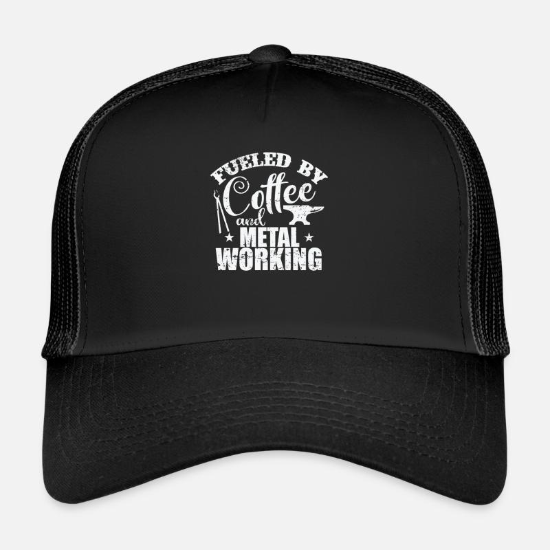 Fueled by Coffee and Metal Working Beruf Trucker Cap