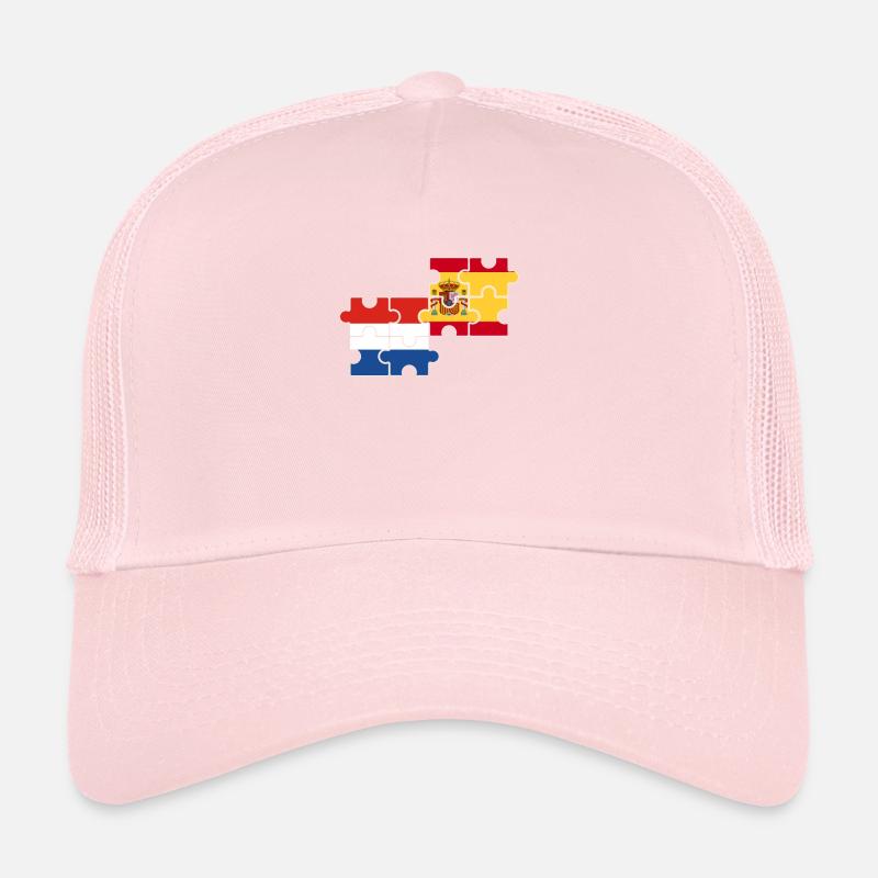 Pays-Bas Espagne Drapeau néerlandais Casquette trucker 