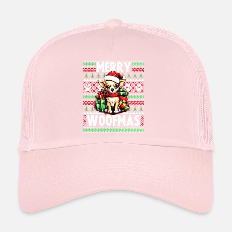 Hässlicher Weihnachtspullover Chihuahua Hund - Hund Weihnachten Trucker Cap