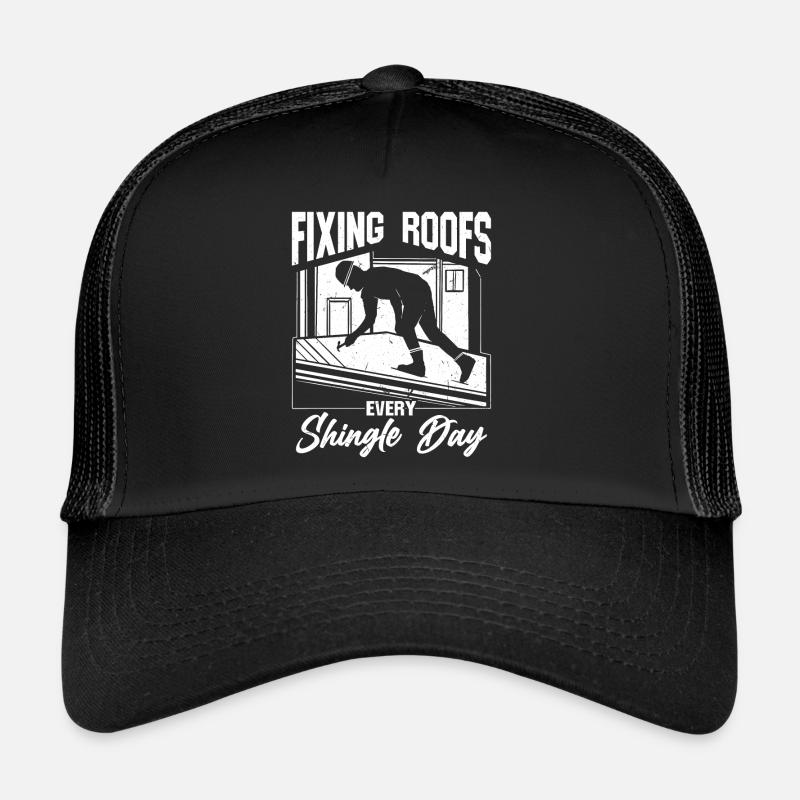 Dachdecker/in Dachdecker/in Dachdecker/in - Trucker Cap - Schwarz/Schwarz