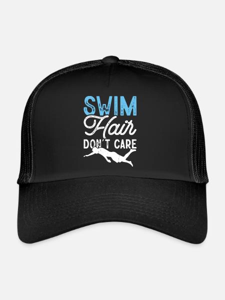 Swimming Swimmers - Trucker Cap - black/black - Front