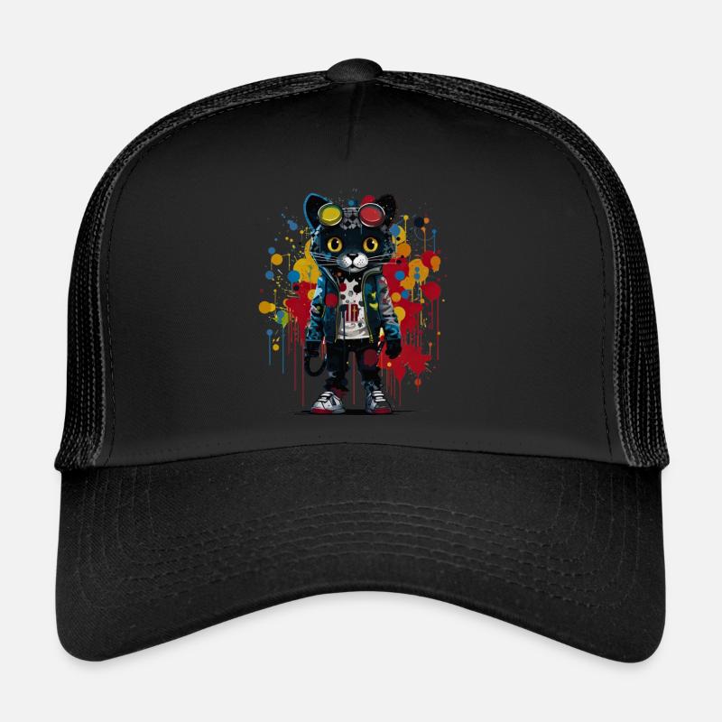 Elegant Prowess: Dive into the Artistic Night Trucker Cap