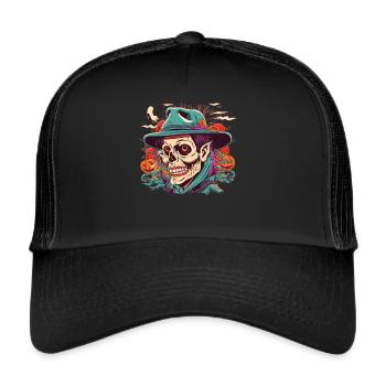 Halloween Ghoul - The ideal scary gift - Trucker Cap - black/black - Front