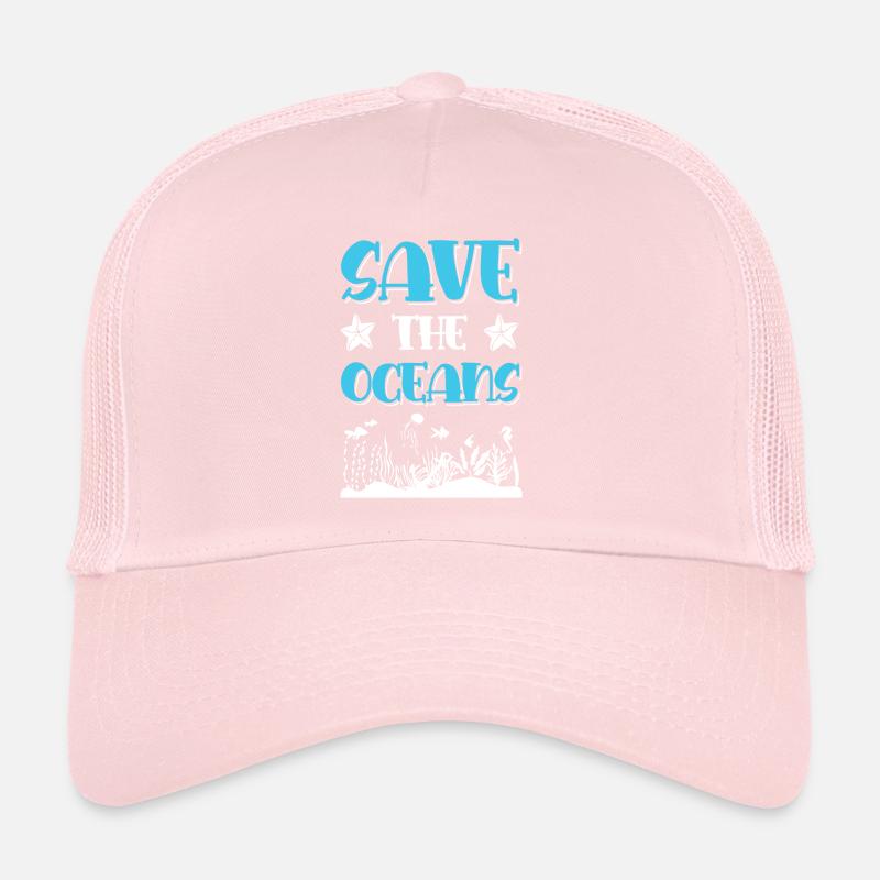 save the ocean Trucker Cap