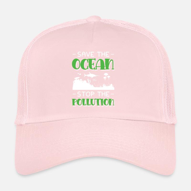 Save the Ocean Stop Protection Trucker Cap