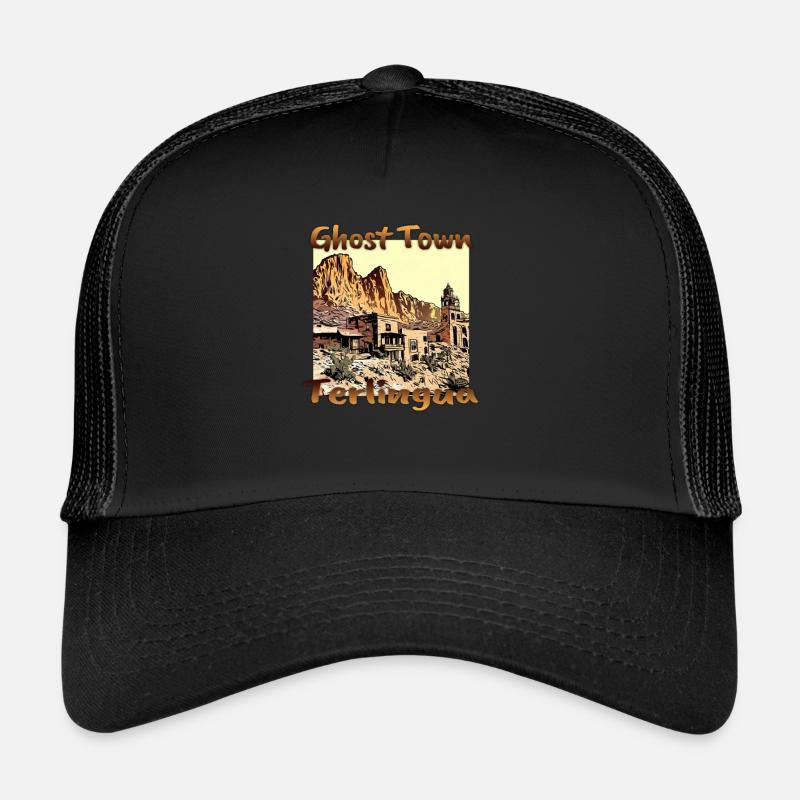 USA Texas Terlingua Ghost Town Design Trucker Cap