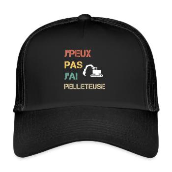 I can't I have digger gift shoveler - Trucker Cap - black/black - Front