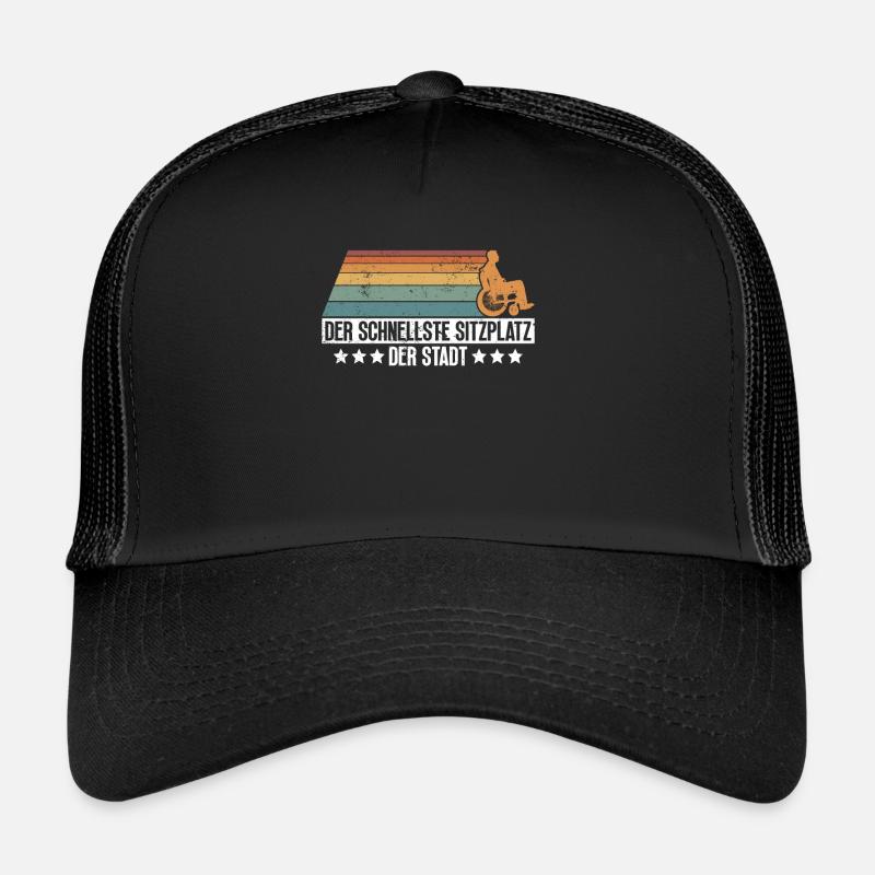 Rollstuhlfahrer Rollstuhl Lustiger Spruch Trucker Cap