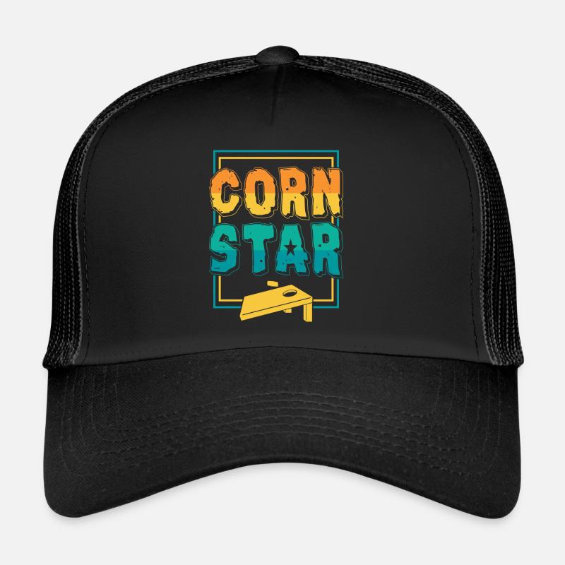 Cornstar Cornhole Jeu drôle Casquette trucker 
