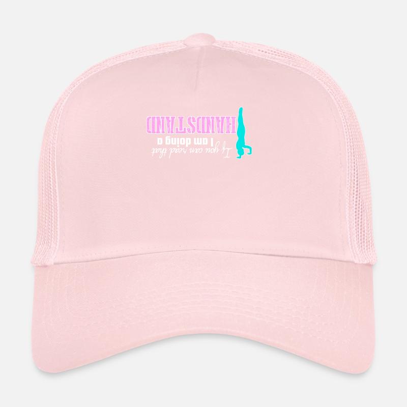 Handstand Joke Gymnast Trucker Cap