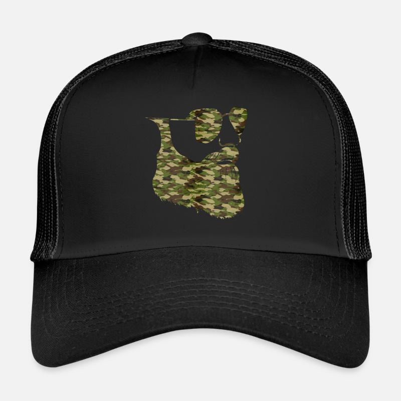 Beard Lover Bearded Man Camo Trucker Cap