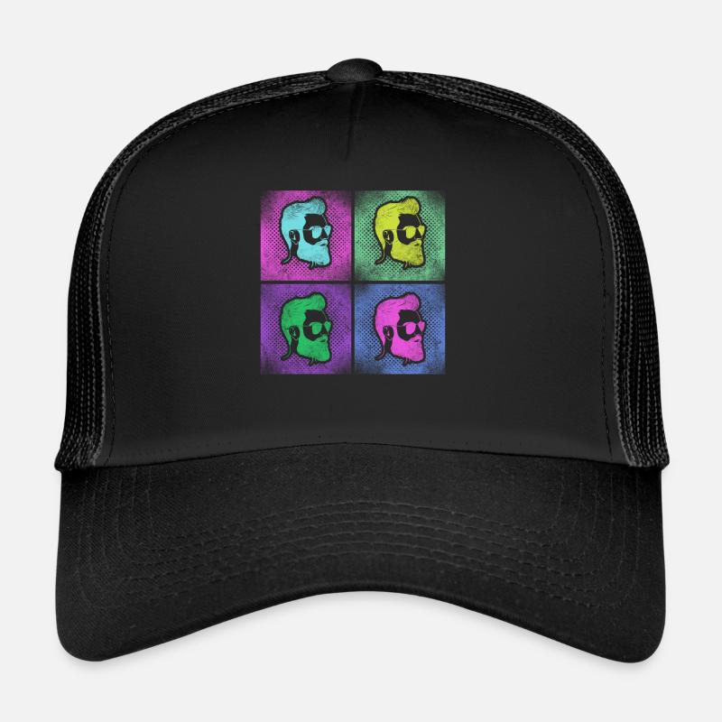 Beard Lover Bearded Man Retro Trucker Cap