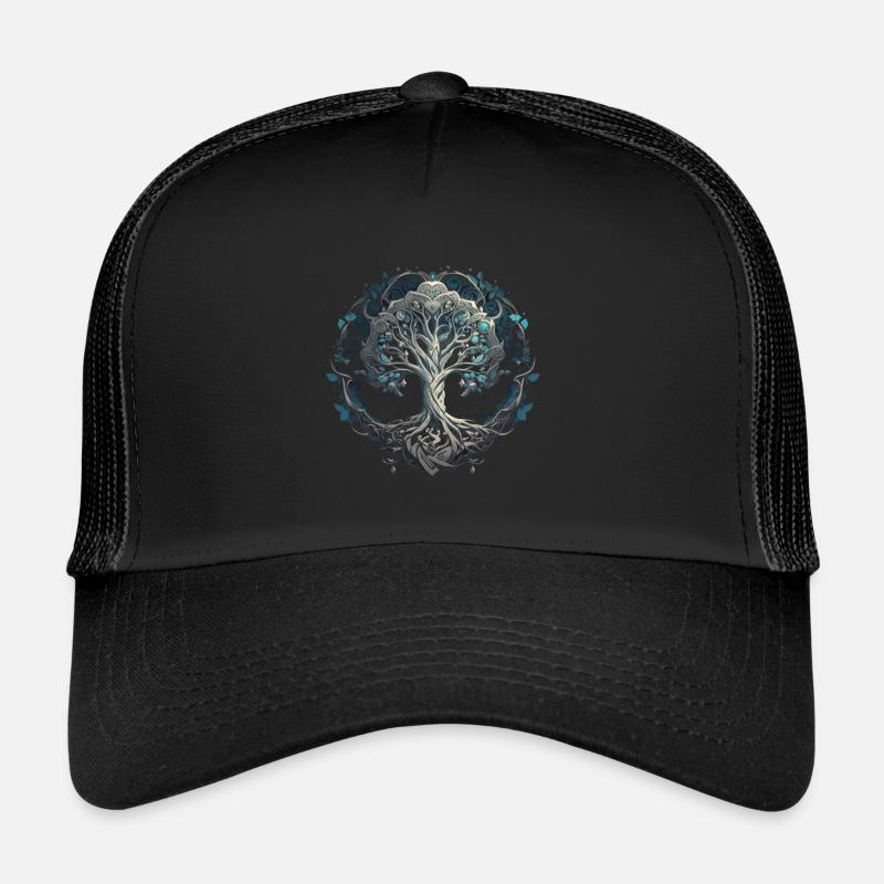 Arbre de vie Yggdrasil Viking Midgard Thor Casquette trucker 