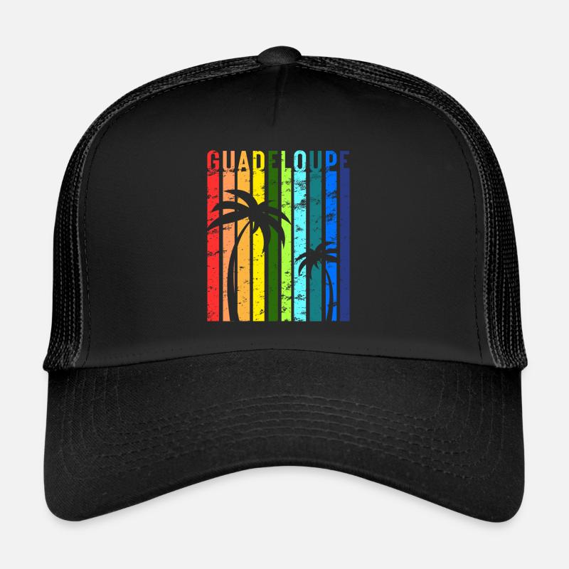 Guadeloupe Île des Caraïbes Idée de vacances Casquette trucker 