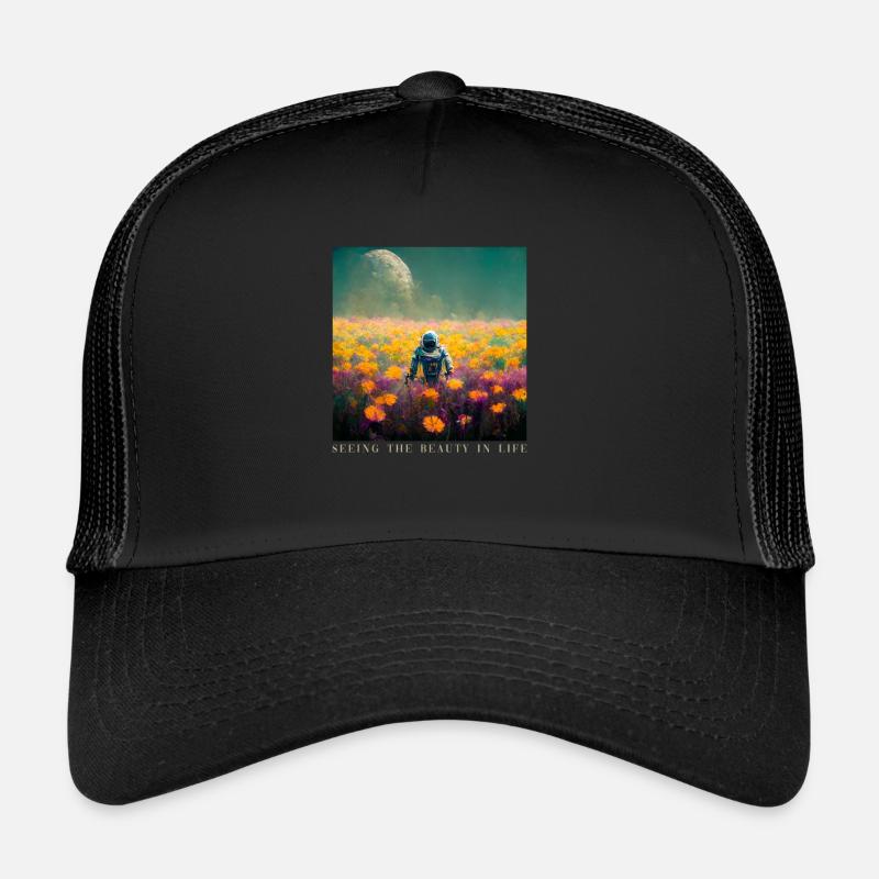 Voir la beauté du vaisseau spatial cosmonaute Casquette trucker 