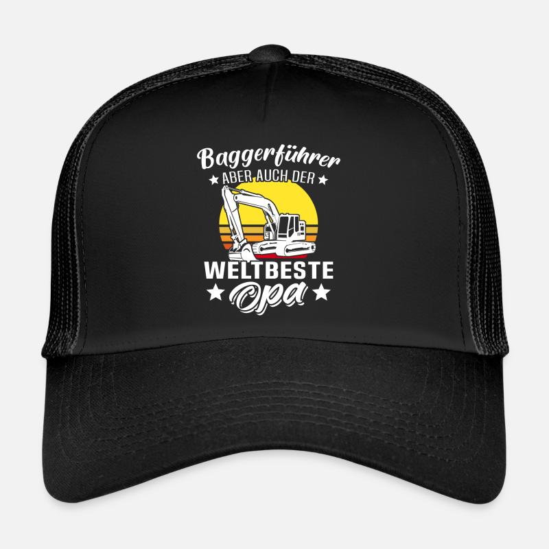 Baggerfahrer Opa Baggerführer Trucker Cap