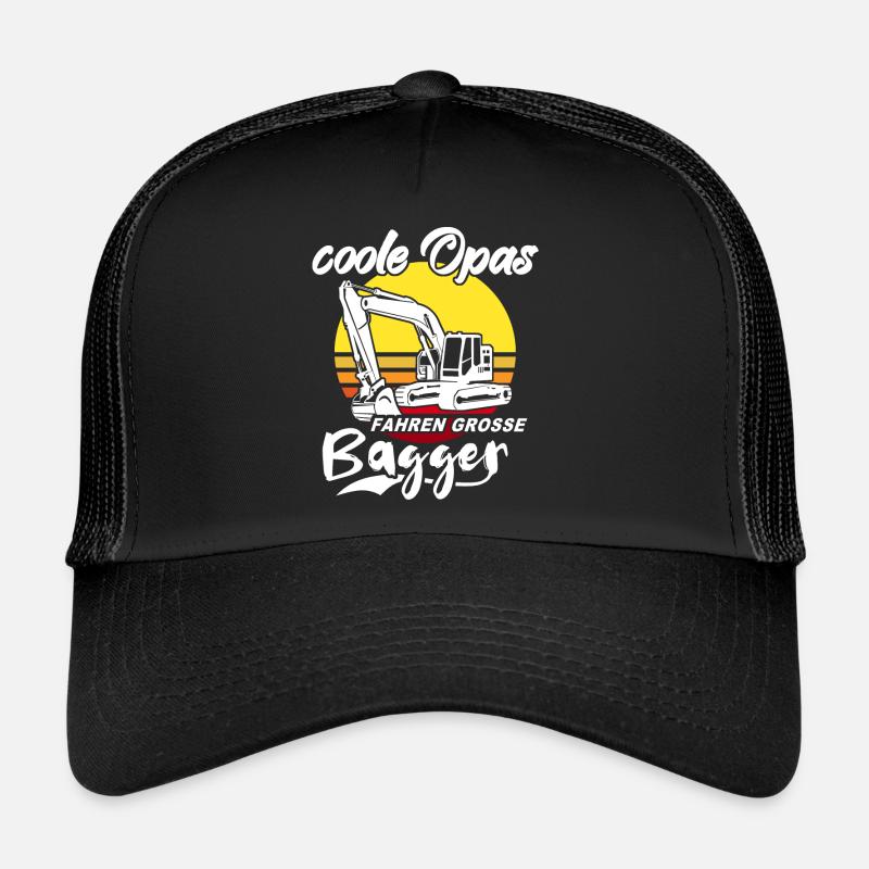 Baggerfahrer Opa Baggerführer Trucker Cap