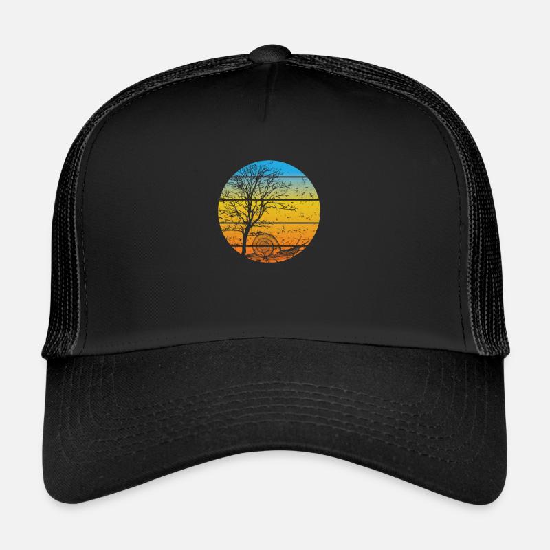 Snail with Tree Snail Shell Animal Trucker Cap
