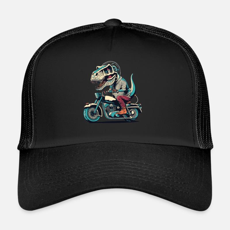 T-Rex Biker - Une balade primitive Casquette trucker 