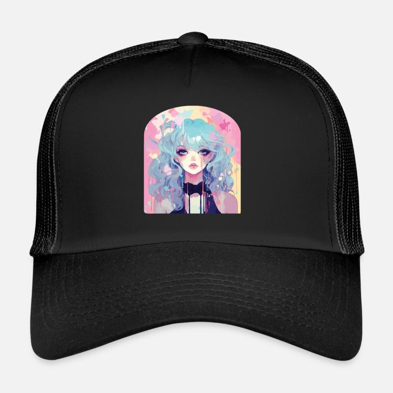 Pastel Goth Lover Kawaii Emo Soft Grunge Esthétique Casquette trucker 
