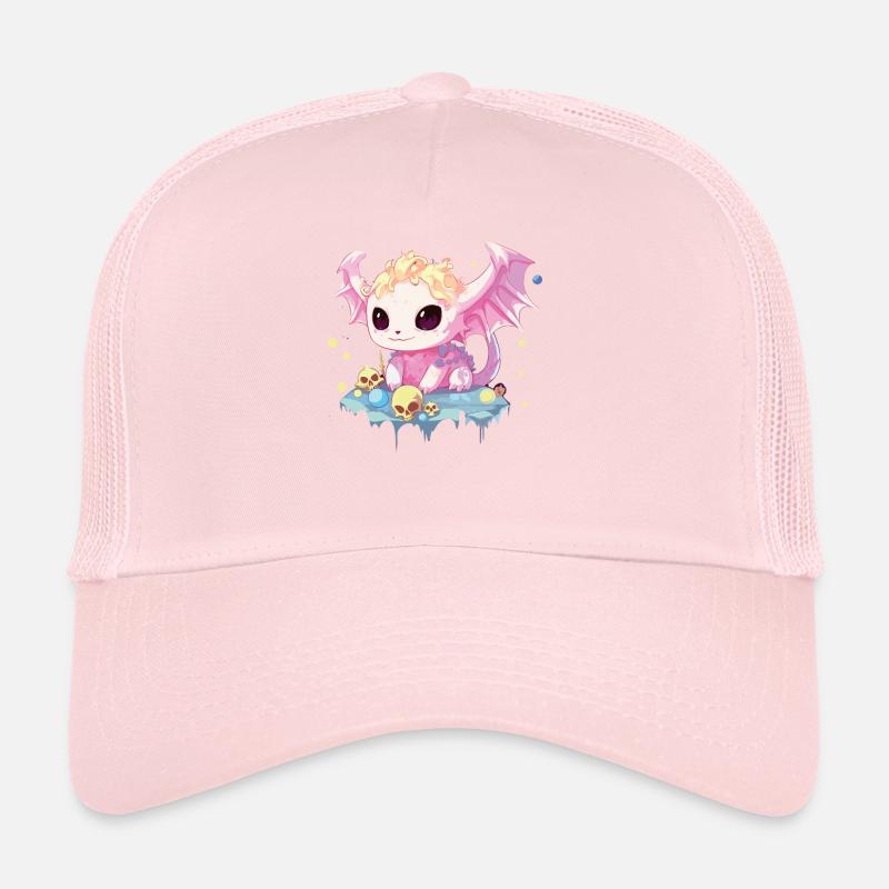 Pastel Goth Lover Soft Grunge Axolotl Esthétique Casquette trucker 