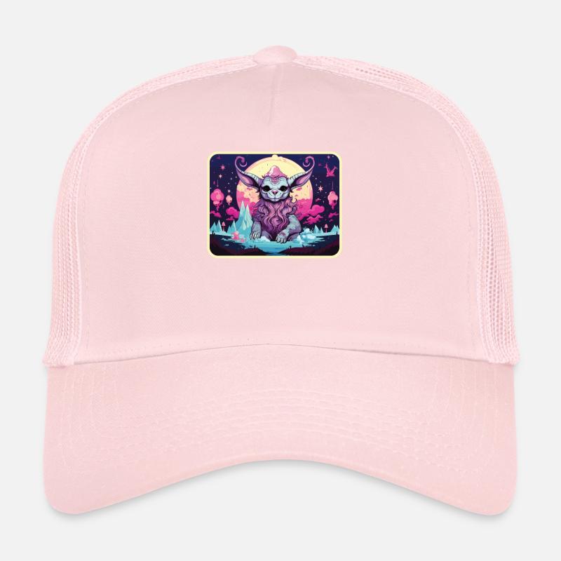 Pastel Goth Lover Emo Soft Grunge Llama Esthétique Casquette trucker 