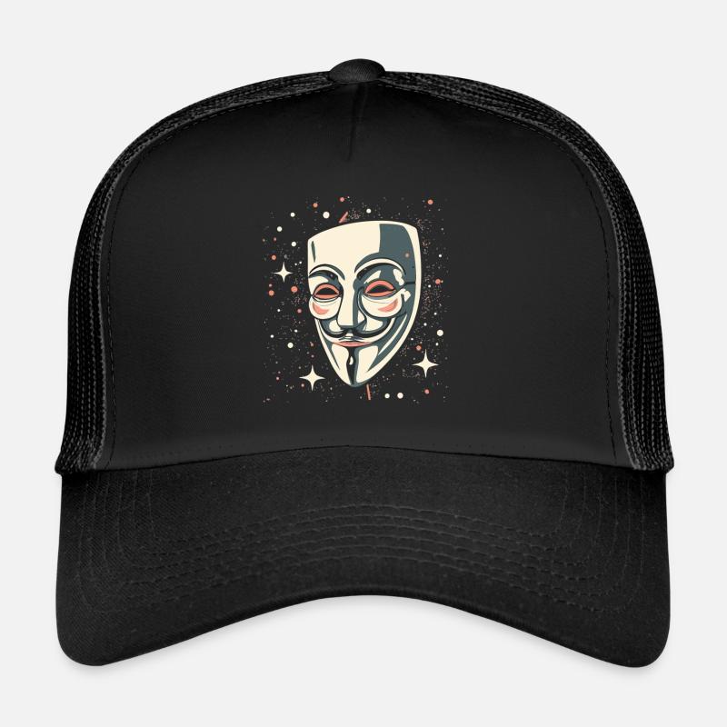 Masque Guy Fawkes Casquette trucker 