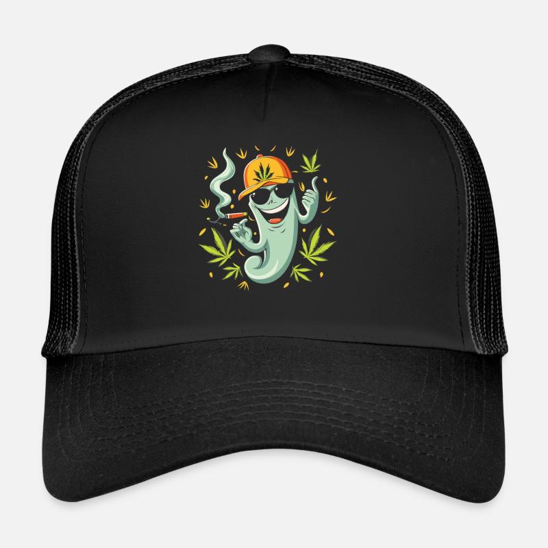 Stoned Ghost - Amusez-vous avec l’ de l’herbe Casquette trucker 