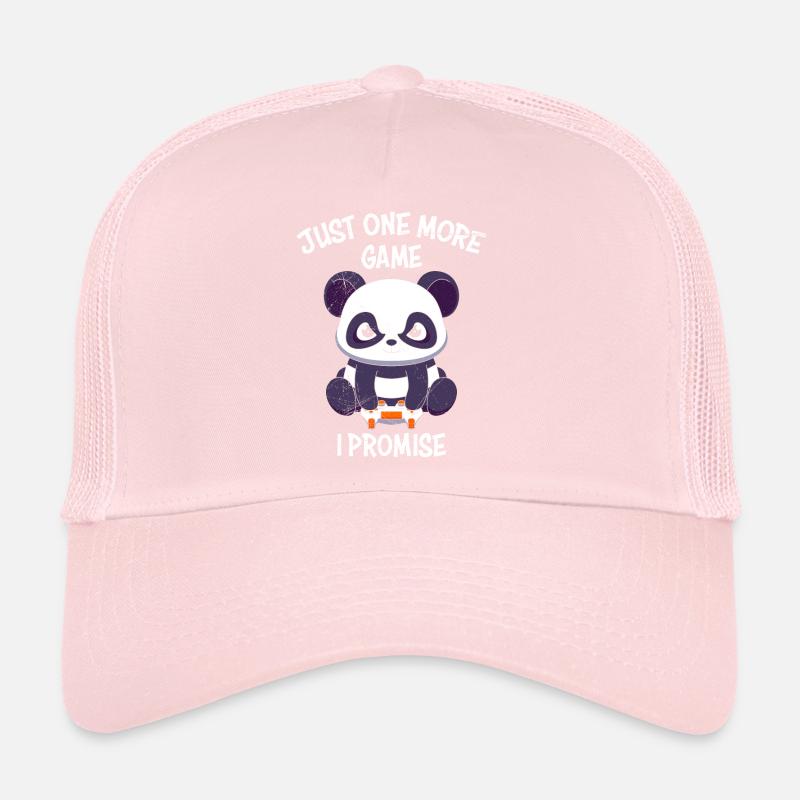 Gaming Panda Just One More Round I Promise Trucker Cap