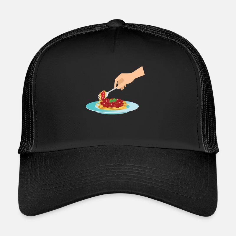 Spaghetti Nudel Essen Italien Trucker Cap