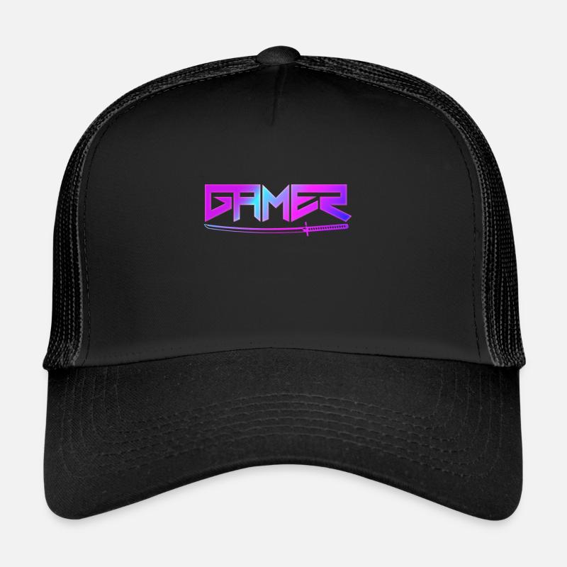 Gamer mit Schwert Trucker Cap