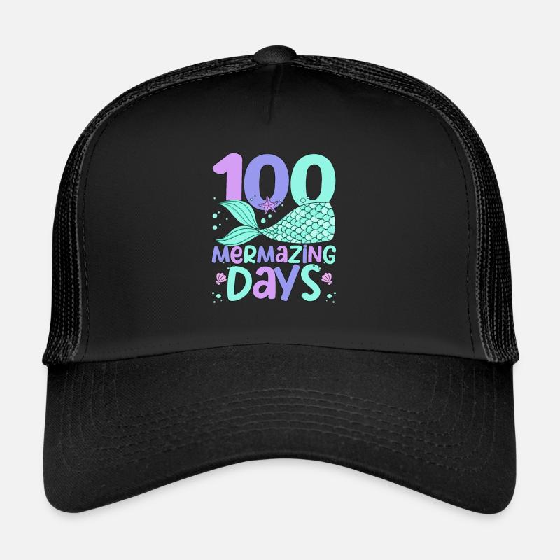 100 wunderbare Tage der Schule Meerjungfrau 100 Trucker Cap