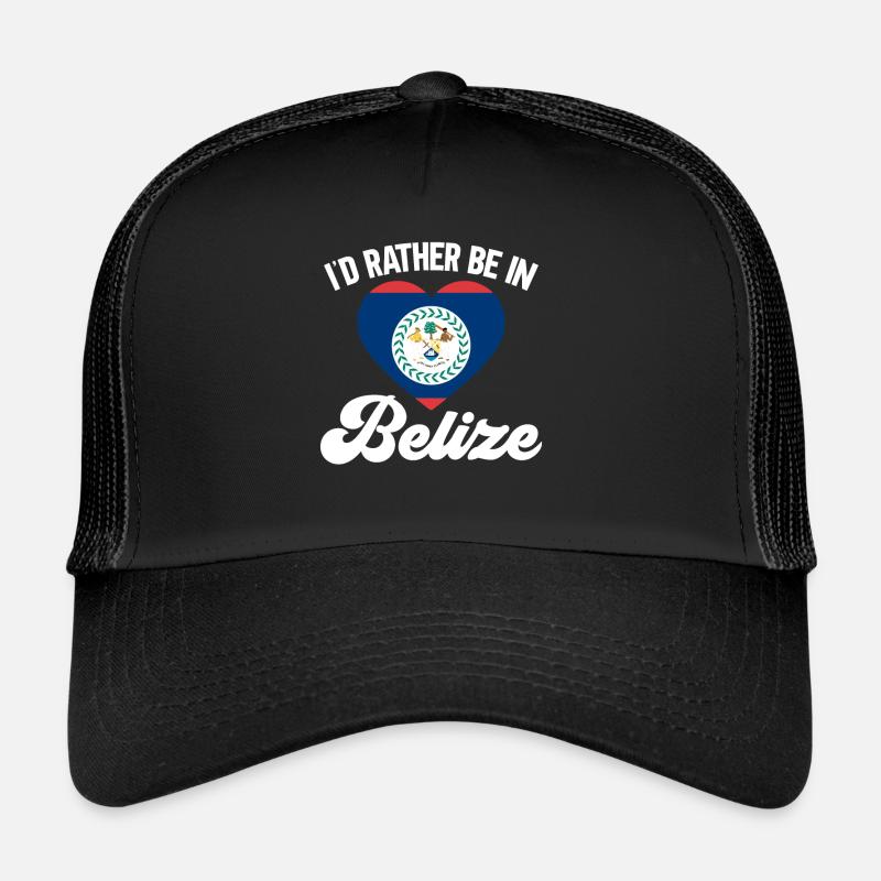 Drapeau du Belize Bélizien Casquette trucker 