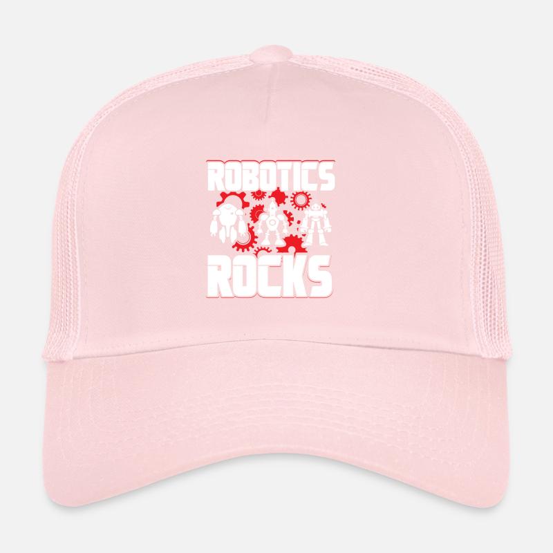 Cool Robotics Rocks Cute Droid Builder Build Robot Trucker Cap