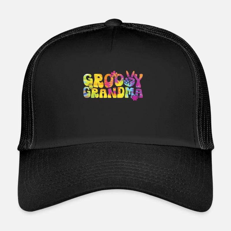 Groovy Mutter Passende Familie Am 1. Geburtstag Trucker Cap