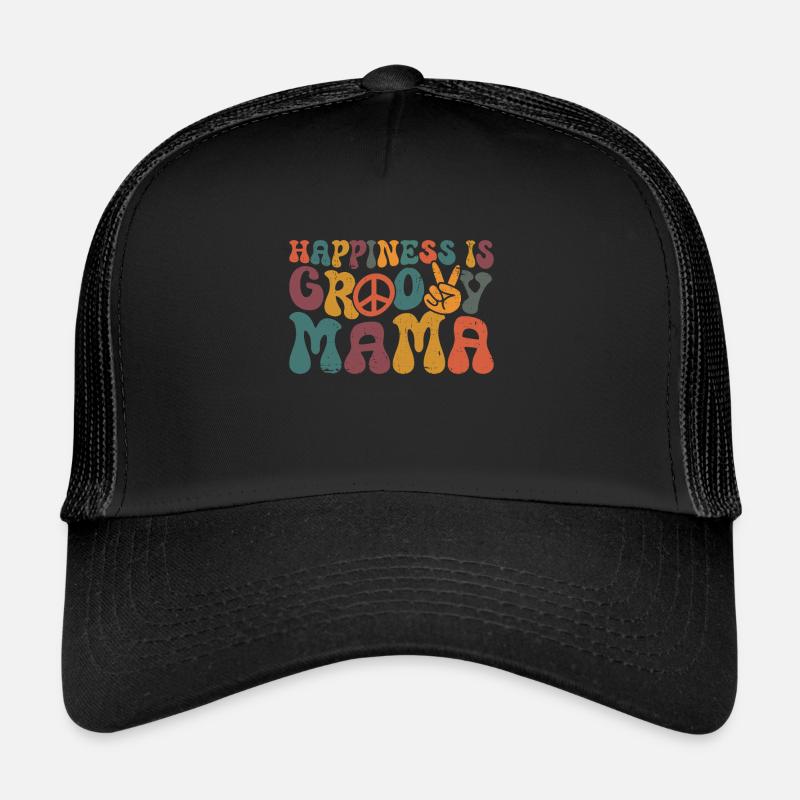 Groovy Mutter Passende Familie Am 1. Geburtstag Trucker Cap