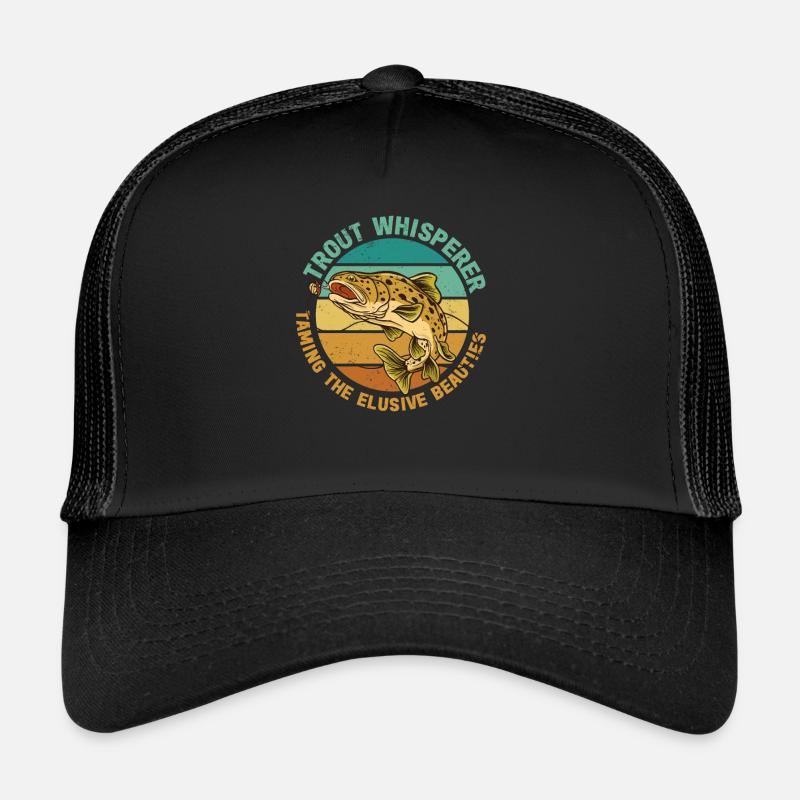 Fischen Forelle Lachs Fischer Angler Barsch Trucker Cap