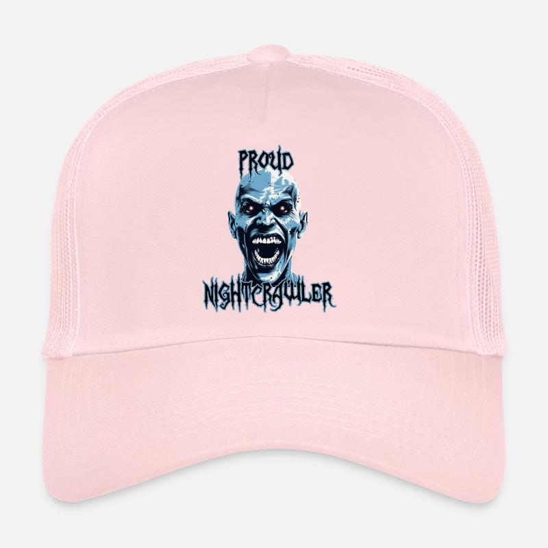 Proud Nightcrawler, oiseau de nuit, effrayant Casquette trucker 