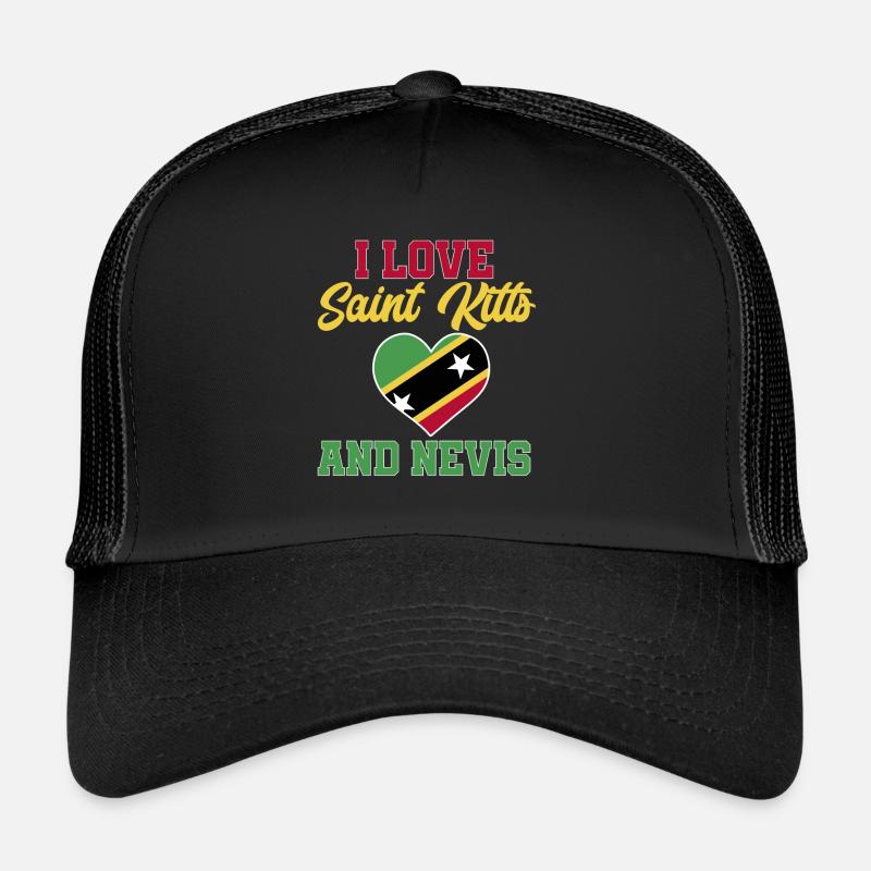 Drapeau de Saint-Kitts-et-Nevis Casquette trucker 