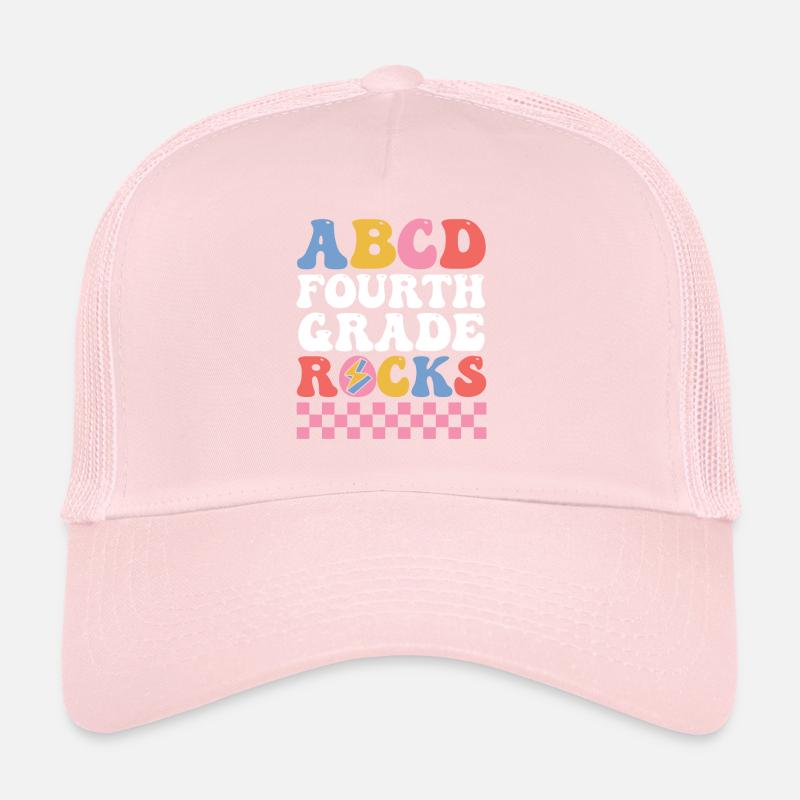 ABCD Fourth Grade Rocks Fourth Grade Students Trucker Cap